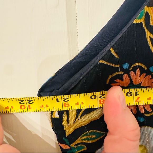 Women’s Ann Taylor Factory Black Floral Halter Neck Midi Dress, Size L, NWT - Picture 7 of 12